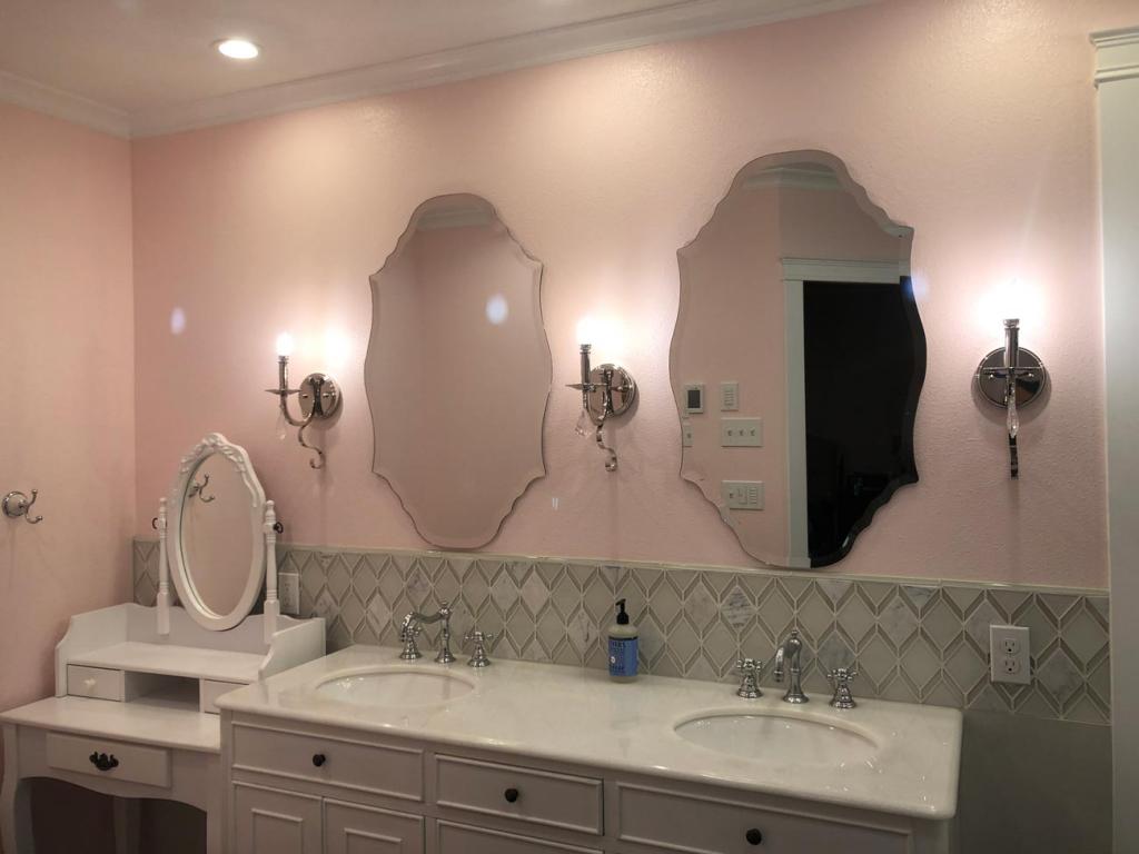Master Bathroom Remodel Tile Backsplash