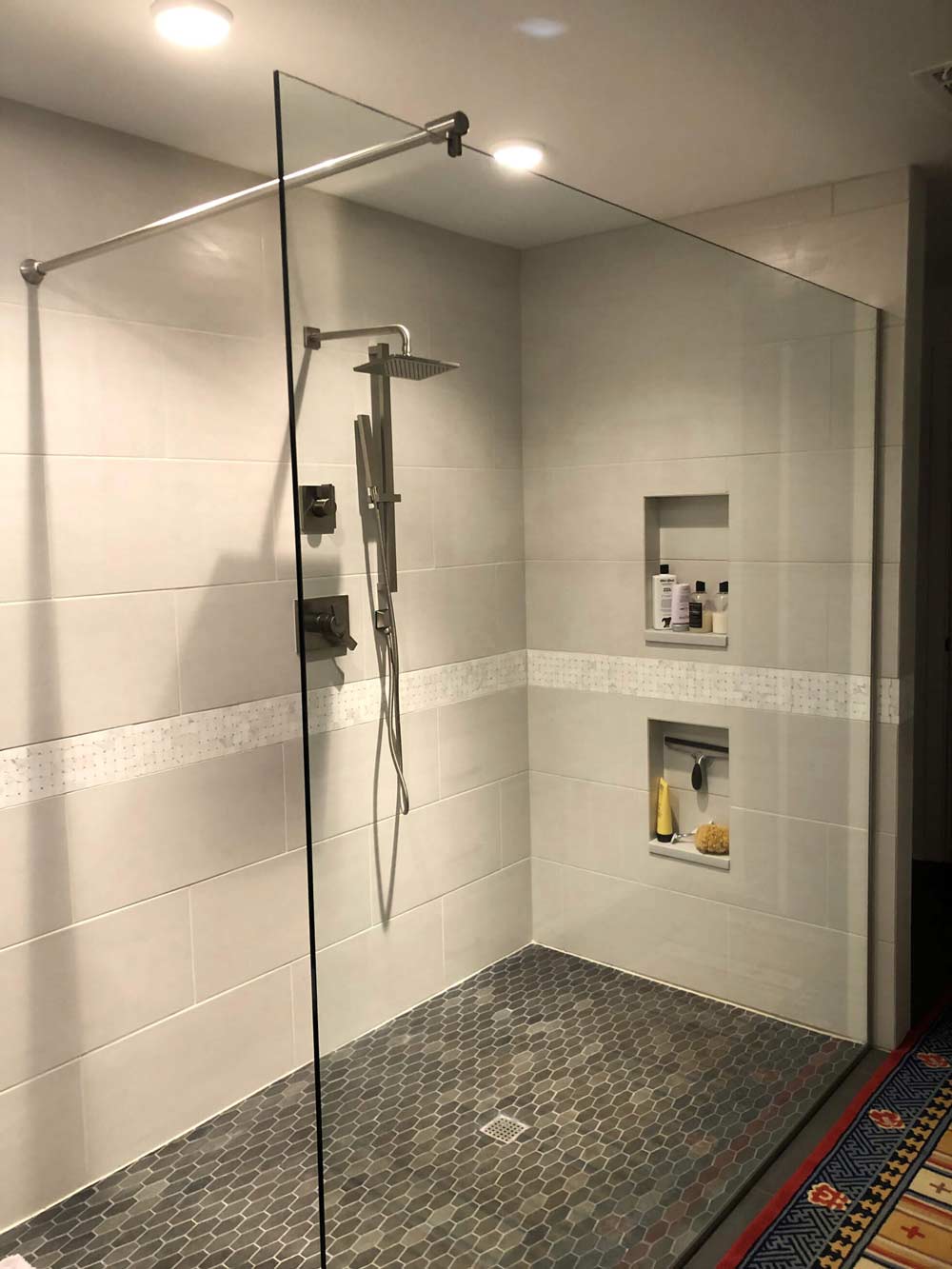 Ridgefield Bathroom Remodeler shows Walk In Shower